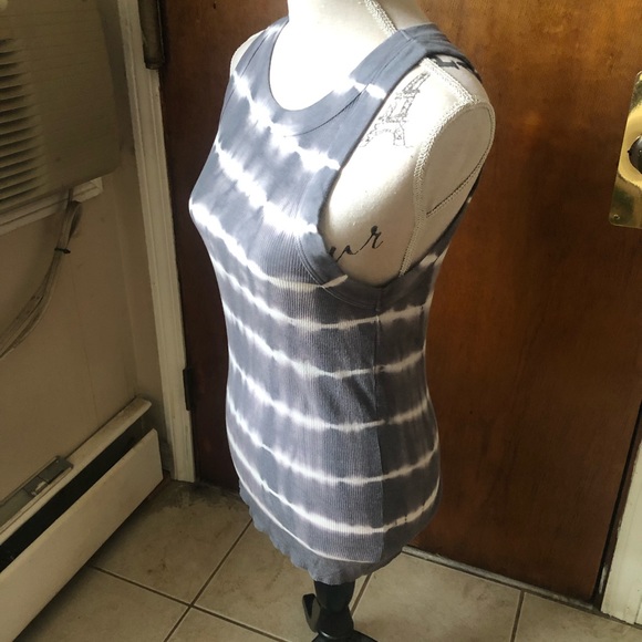 Woman’s Aerie Stretch Tank Top Size M Pewter/White Top - Picture 5 of 11